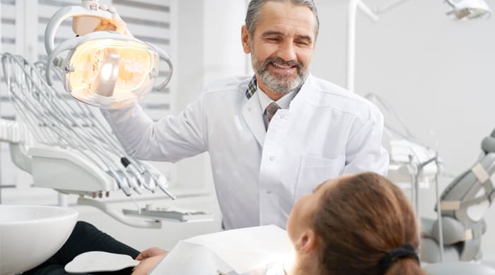 dentist and patient - Forestbrook Dental
